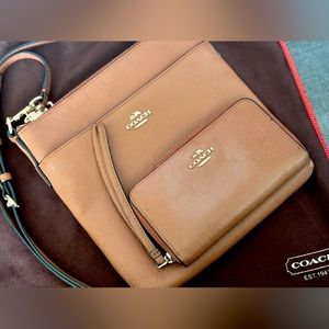 Coach Kitt Messenger Bag & Wallet Set